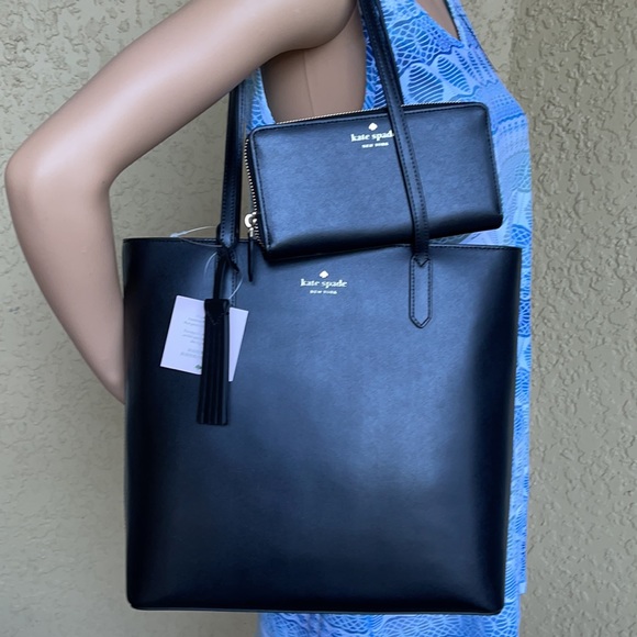 KATE SPADE JANA TOTE BLACK & Kate Spade jana large continental wallet - Picture 13 of 16